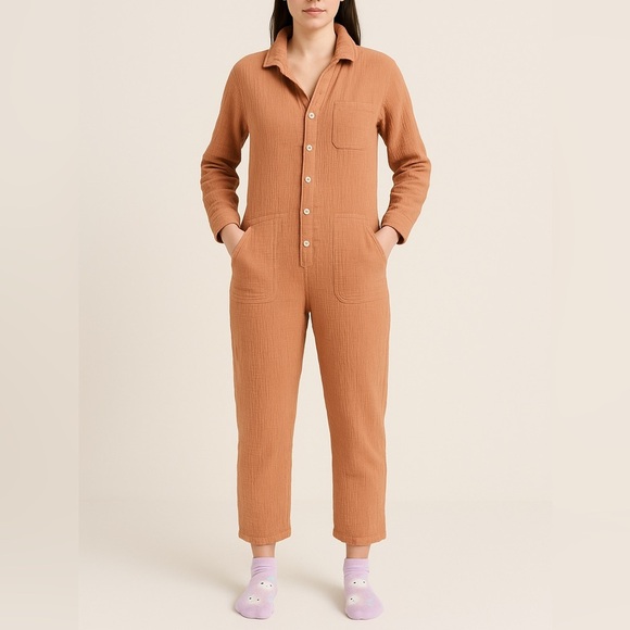 PINCH romper in orange copper color size large - Picture 1 of 4